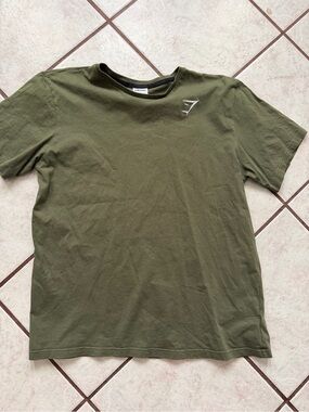 Gymshark Olive Green Short-Sleeve Crew Tee